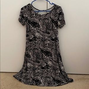 Black and white dress